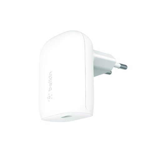 شاحن حائط بيلكن USB-C قدرة 30 وات تقنية PD و PPS  أبيض
