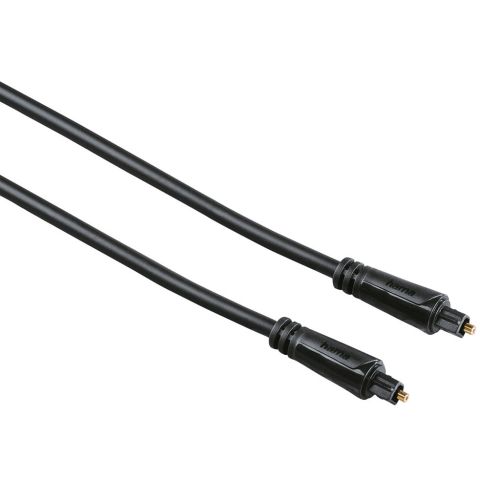 كابل هاما Audio Optical Fibre ODT Toslink موصل مطلي بالذهب 1.5متر أسود HAMA122256