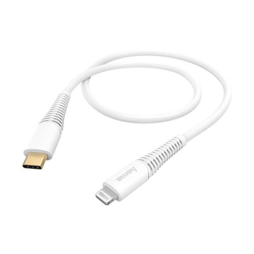كابل هاما USB-C - Lightning Fast Charging/Data بطول 1.5متر أبيض HAMA183309
