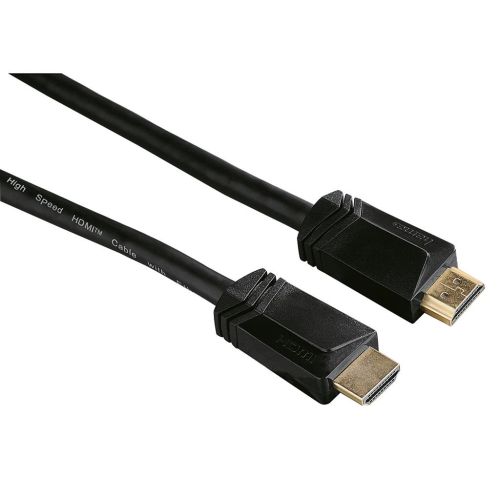 كابل هاما ‏High Speed HDMI™ موصل إلى موصل إيثرنت مطلي بالذهب 3متر أسود HAMA122105