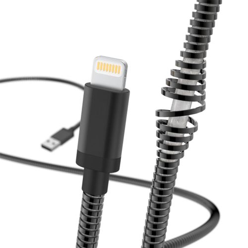 كابل هاما ‏Lightning Metal Charging/Data بطول 1.5متر أسود HAMA183339