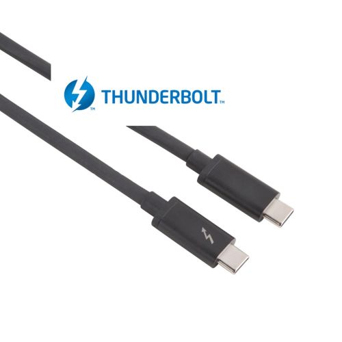كابل هاما Thunderbolt™3 USB-C 20 Gbps 5A 100W Ultra-HD 4K بطول 1متر أسود HAMA135709