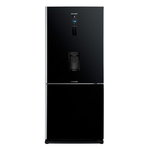 ثلاجة شارب انفرتر ديجيتال فريزر سفلي 558 لتر أسود SJ-PV73KW-BK