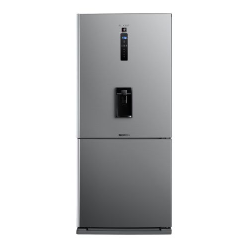 ثلاجة شارب انفرتر ديجيتال فريزر سفلي 558 لتر استانلس غامق SJ-PV73KW-DST
