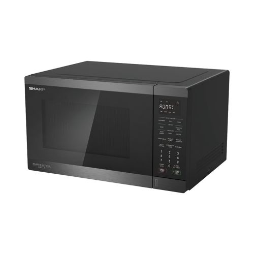 ميكروويف شارب شواية انفرتر 34 لتر 1100 وات 23 قوائم أسود R-340GRI-BS2