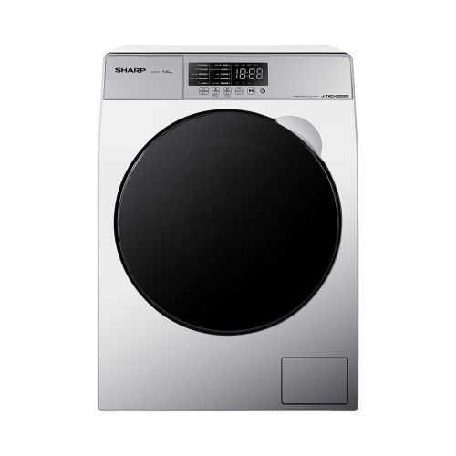 غسالة ملابس شارب K-PRO فول أوتوماتيك 7.5 كجم انفرتر رمادي فاتح ES-FE752KLE-W
