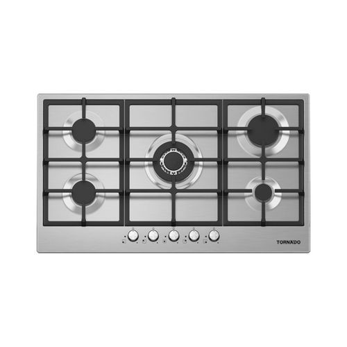 بوتاجاز تورنيدو مسطح بلت إن 90 × 60 - 5 شعلة غاز استانلس GHV-M90CSU-S