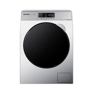 غسالة ملابس شارب K-PRO فول أوتوماتيك 7.5 كجم انفرتر رمادي فاتح ES-FE752KLE-W