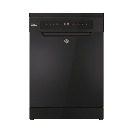 غسالة أطباق هوفر 15 فرد 60 سم انفرتر شاشة ديجيتال 8 برنامج أسود HF5C7F1PB-EG